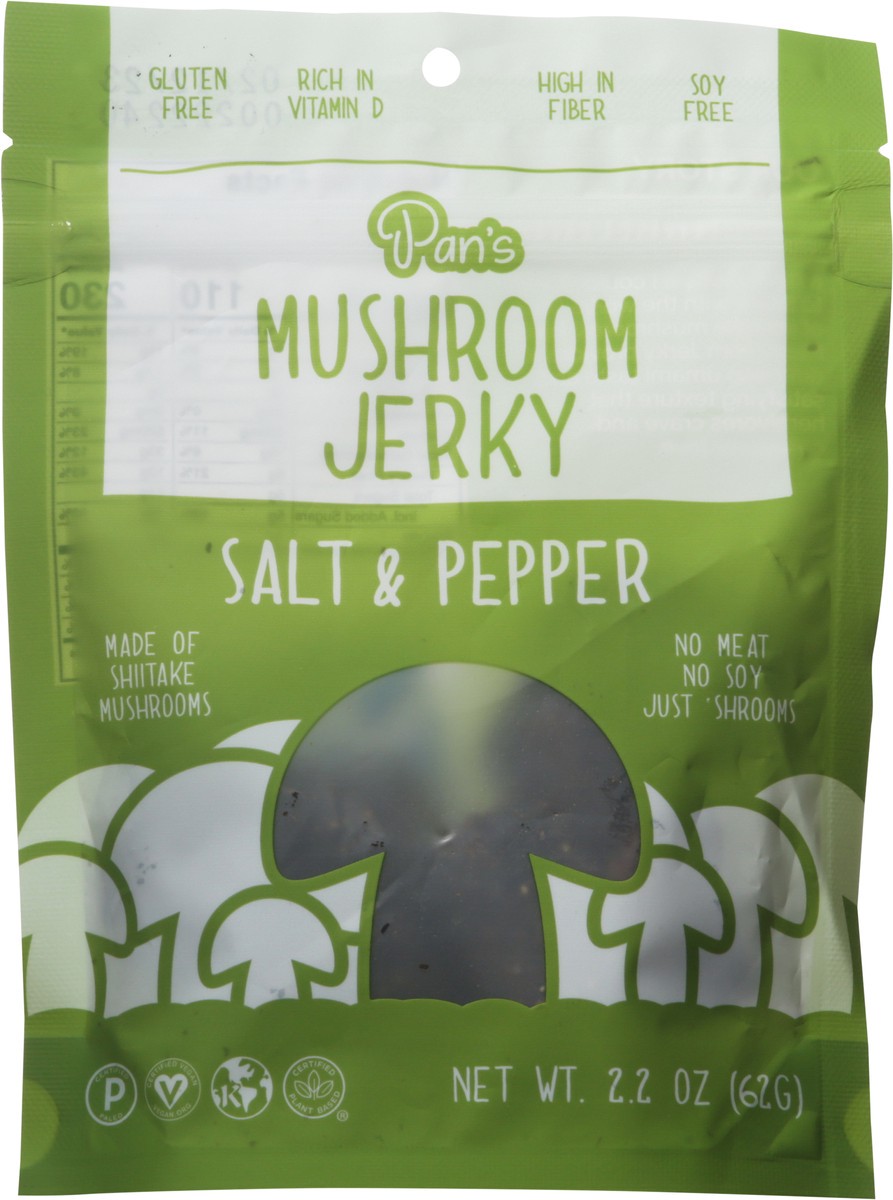 slide 6 of 13, Pan's Salt & Pepper Mushroom Jerky 2.2 oz, 2.2 oz