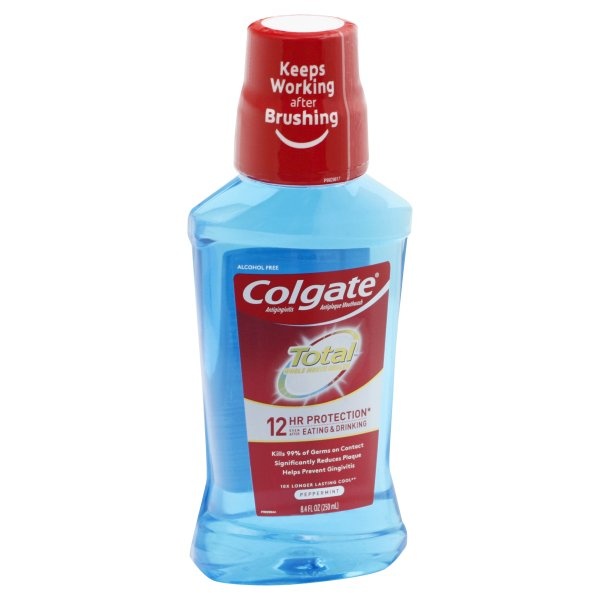 slide 1 of 1, Colgate Total Advanced Peppermint Mouthwash, 8.4 oz