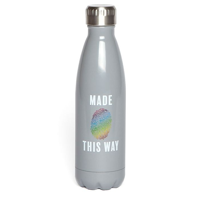 slide 1 of 1, Manna Vogue Pride Made This Way'' Stainless Steel Water Bottle'', 17 oz