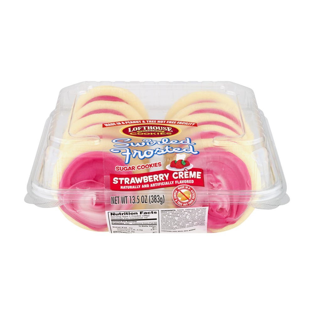 slide 1 of 1, Cookie Frosted Strawberry Creme Swirled - Each, 13.5 oz