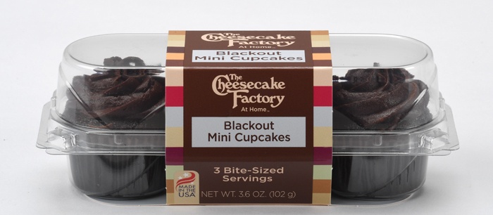 slide 1 of 1, Cheesecake Factory Blackout Mini Cupcakes, 3 ct; 3.6 oz