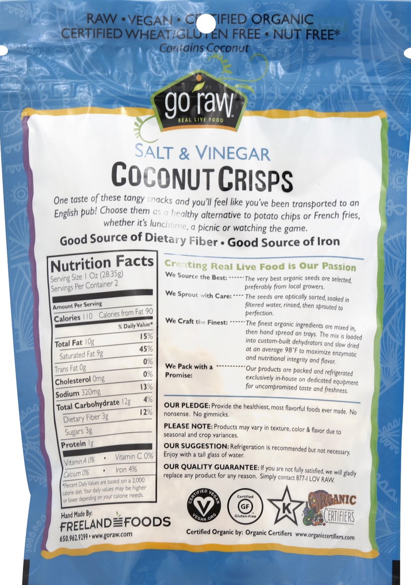 slide 3 of 3, Go Raw Coconut Crisps 2 oz, 2 oz