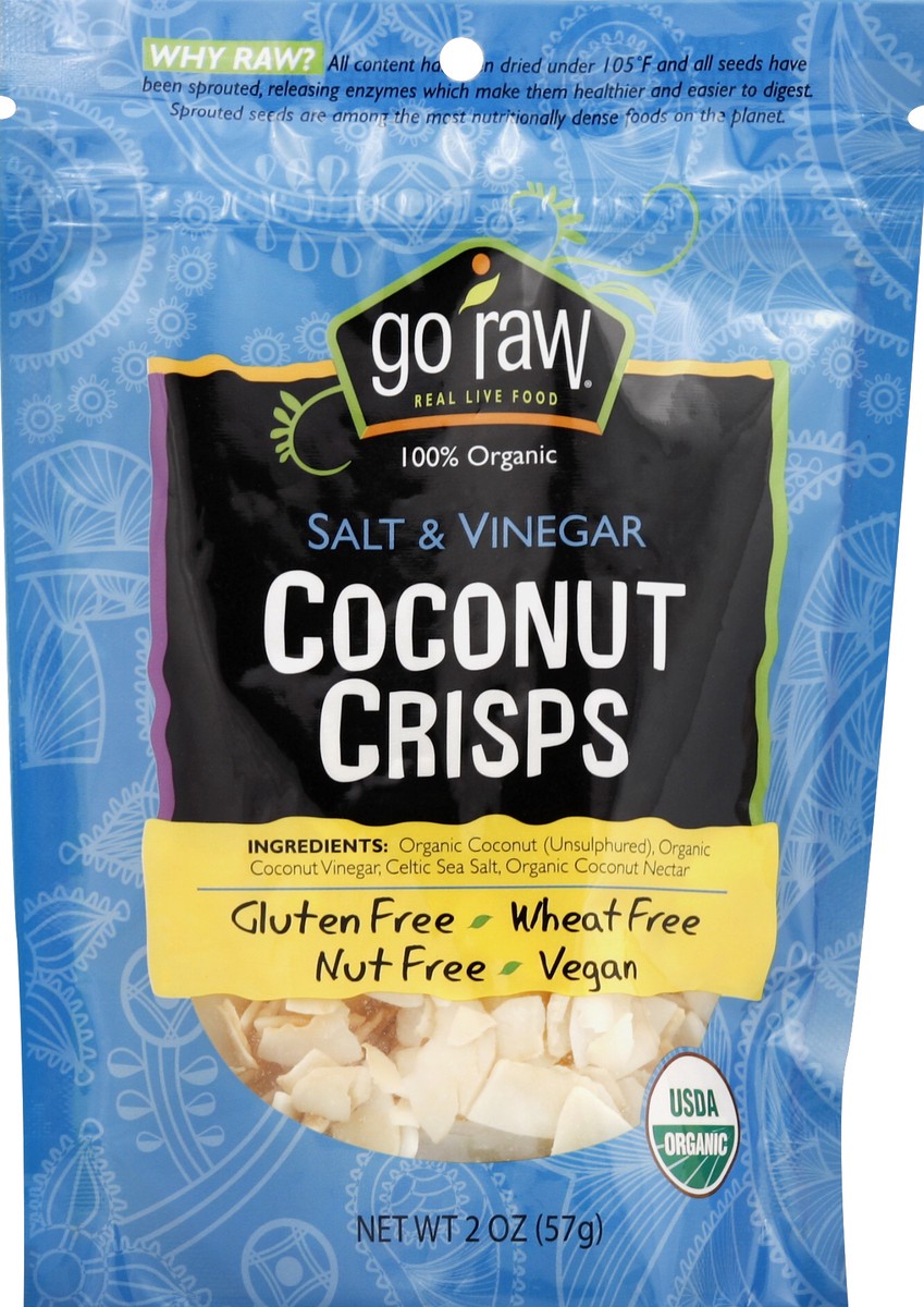 slide 1 of 3, Go Raw Coconut Crisps 2 oz, 2 oz