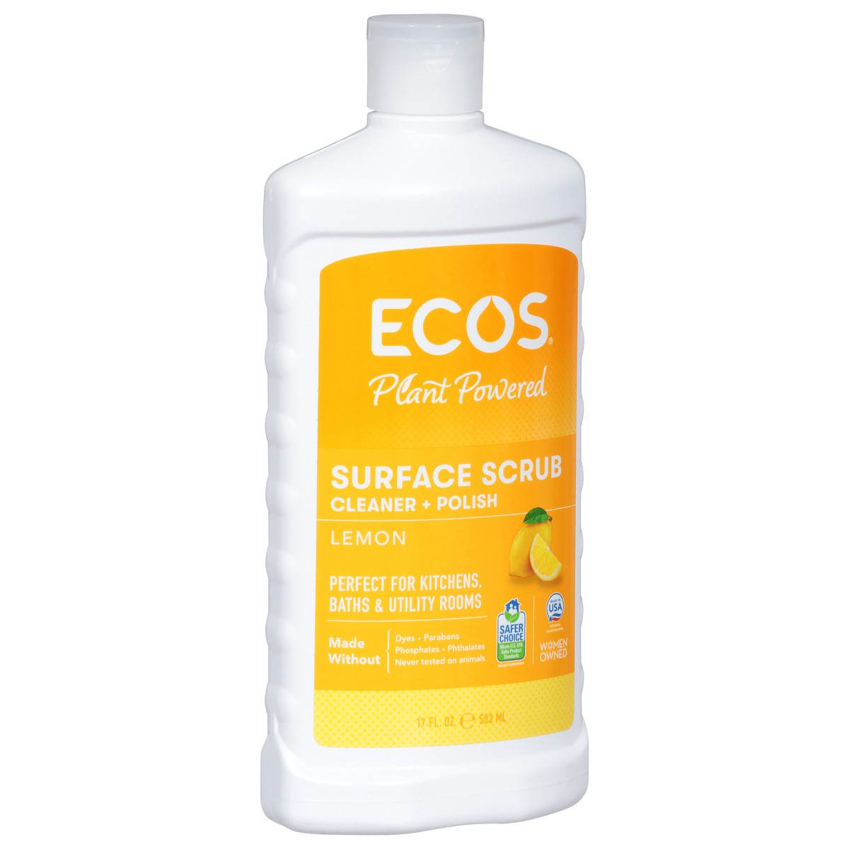 slide 2 of 13, Ecos Surface Scrub Lemon Cleaner + Polish 17 fl oz, 1 ct