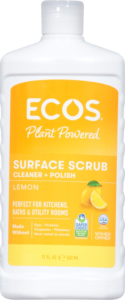 slide 12 of 13, Ecos Surface Scrub Lemon Cleaner + Polish 17 fl oz, 1 ct