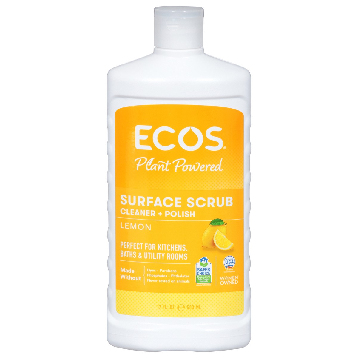 slide 8 of 13, Ecos Surface Scrub Lemon Cleaner + Polish 17 fl oz, 1 ct