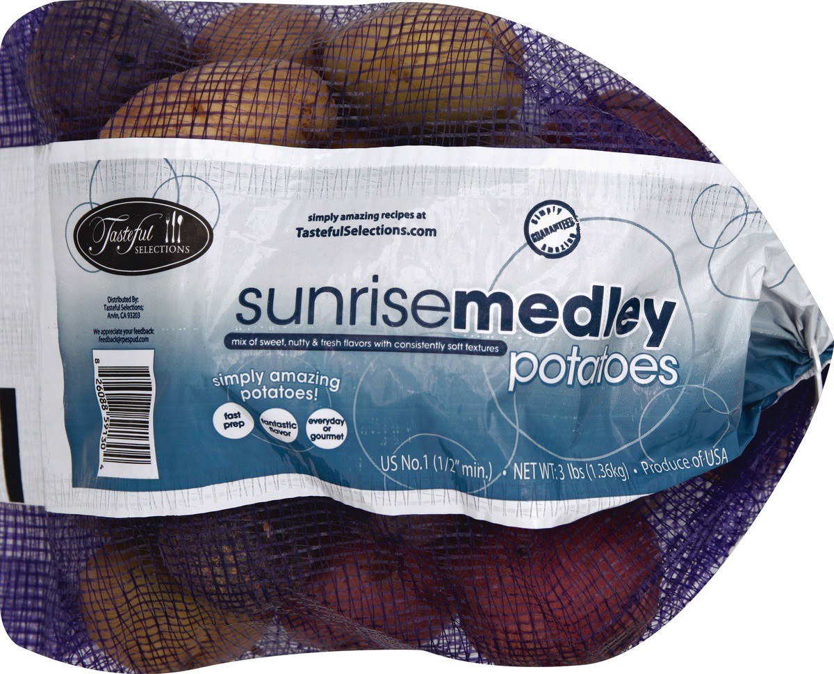 slide 3 of 5, Tasteful Selections Potatoes Sunrise Medley Vertical Mesh, 3 lb