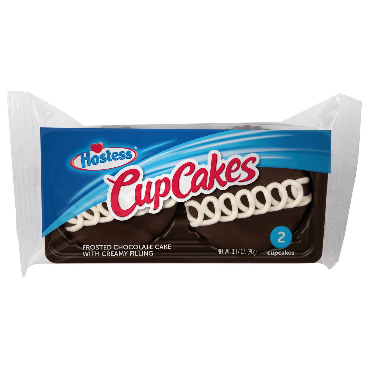 slide 4 of 11, HOSTESS Chocolate Cupcakes Single Serve, 2 Count, 3.17 oz, 