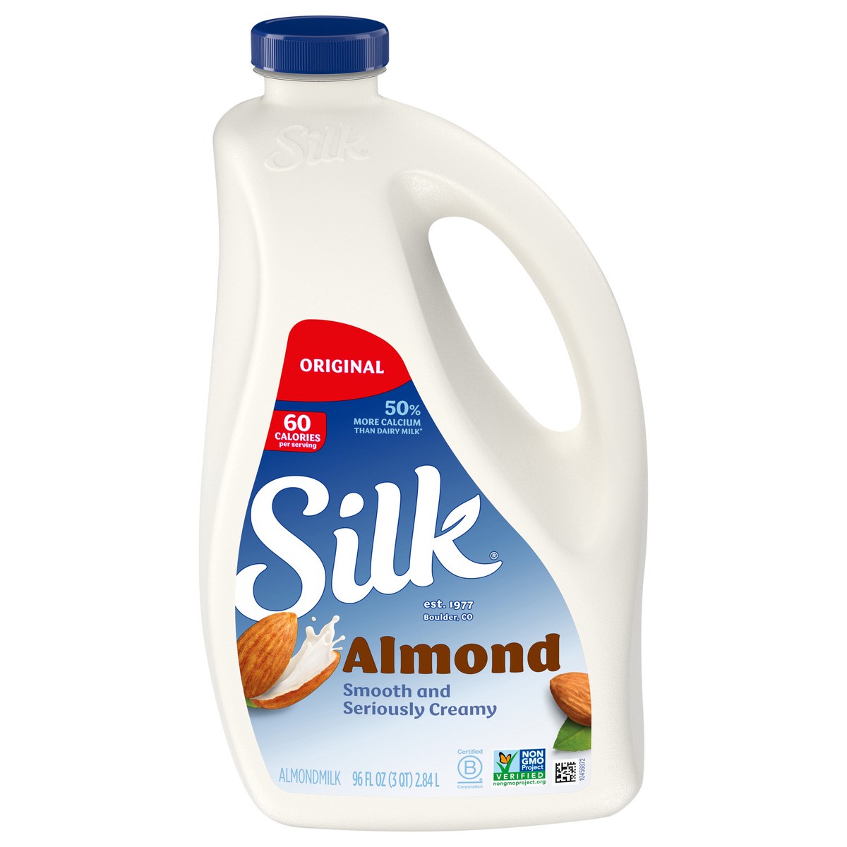slide 1 of 1, Silk Original Almond Milk, 96 fl oz