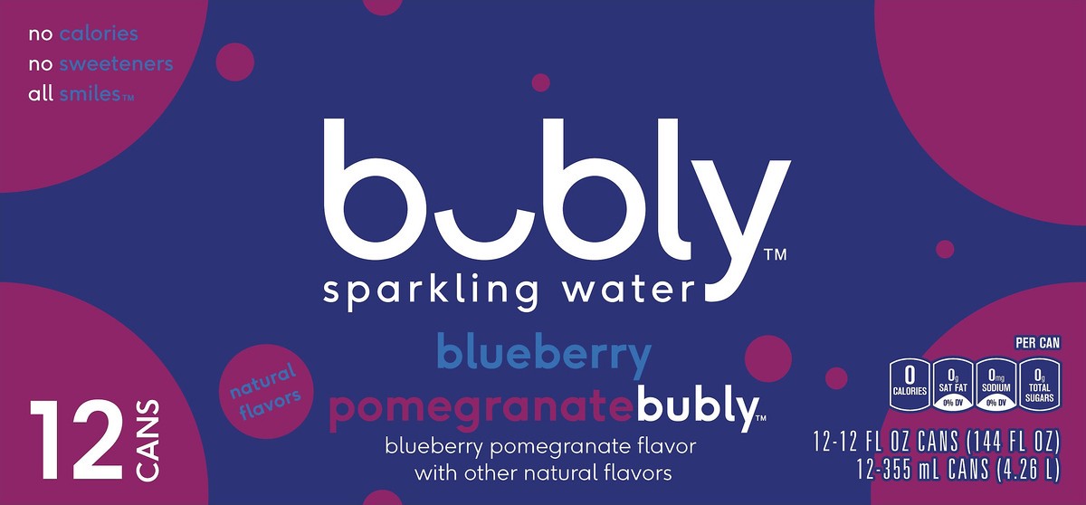 slide 3 of 9, bubly Flavored Water, 12 ct; 12 fl oz