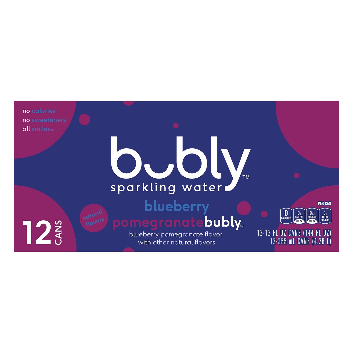 slide 1 of 9, bubly Flavored Water, 12 ct; 12 fl oz