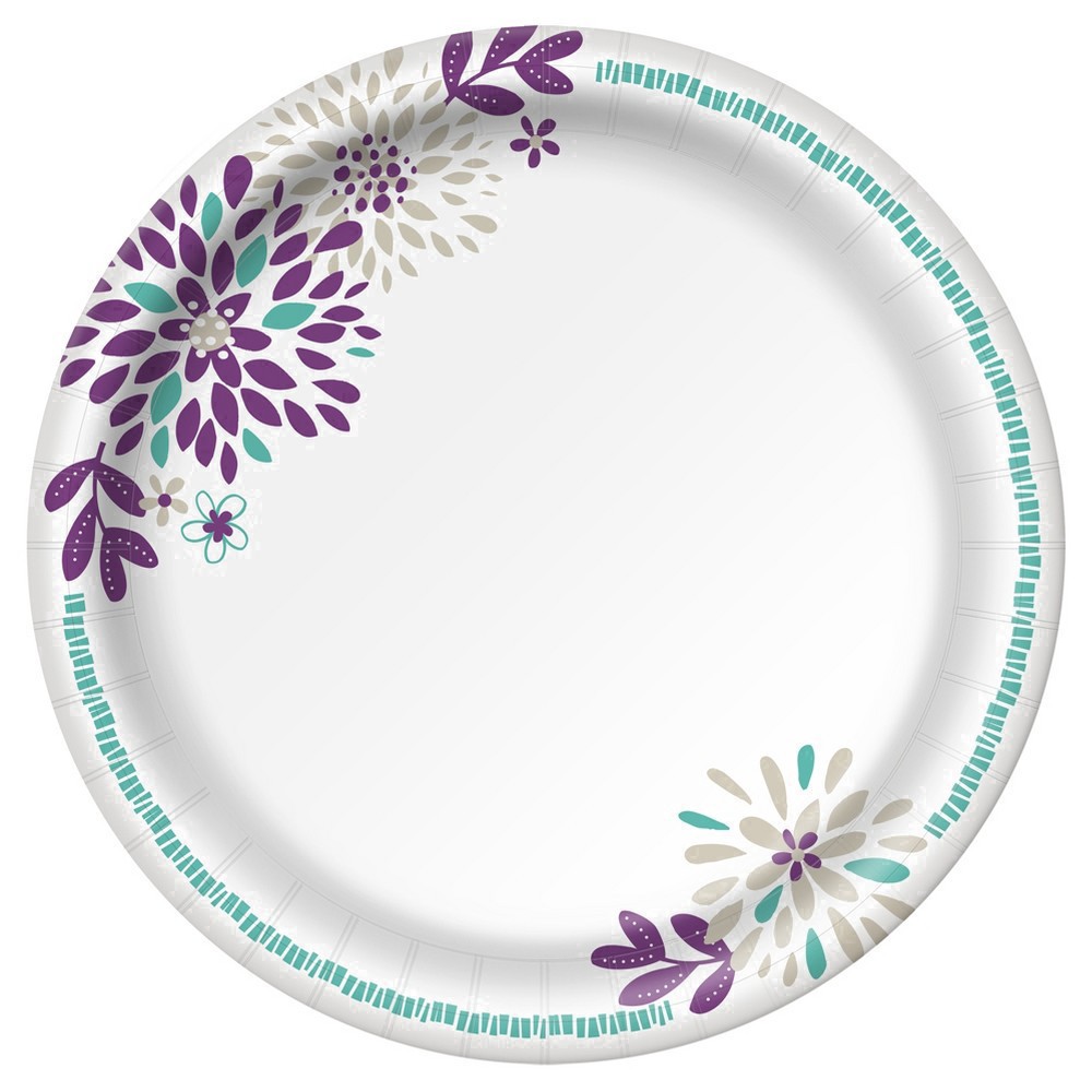 slide 25 of 82, Dixie Paper Plates, 8 1/2 inch, Dinner Size Printed Disposable Plate, 154 Count, 154 ct