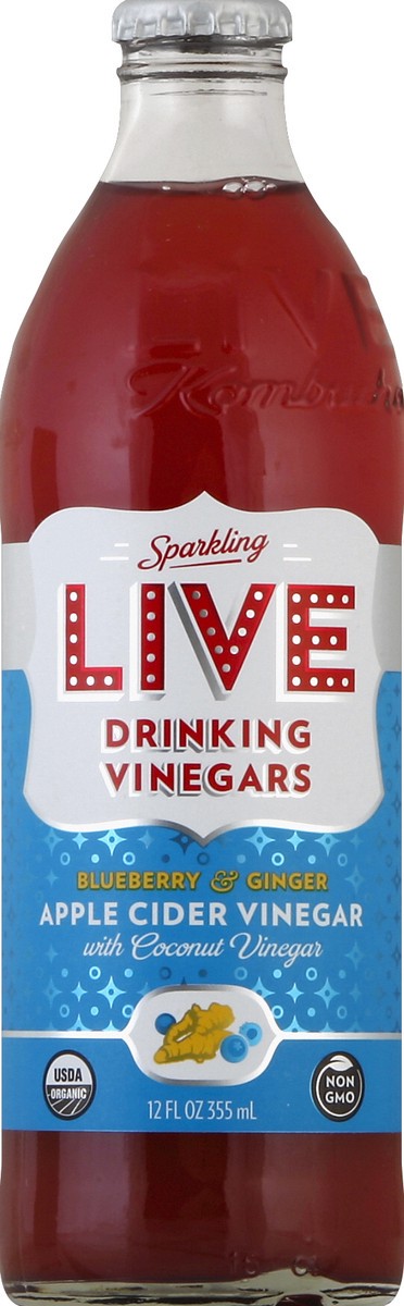 slide 1 of 5, LIVE Vinegar 12 oz, 12 oz