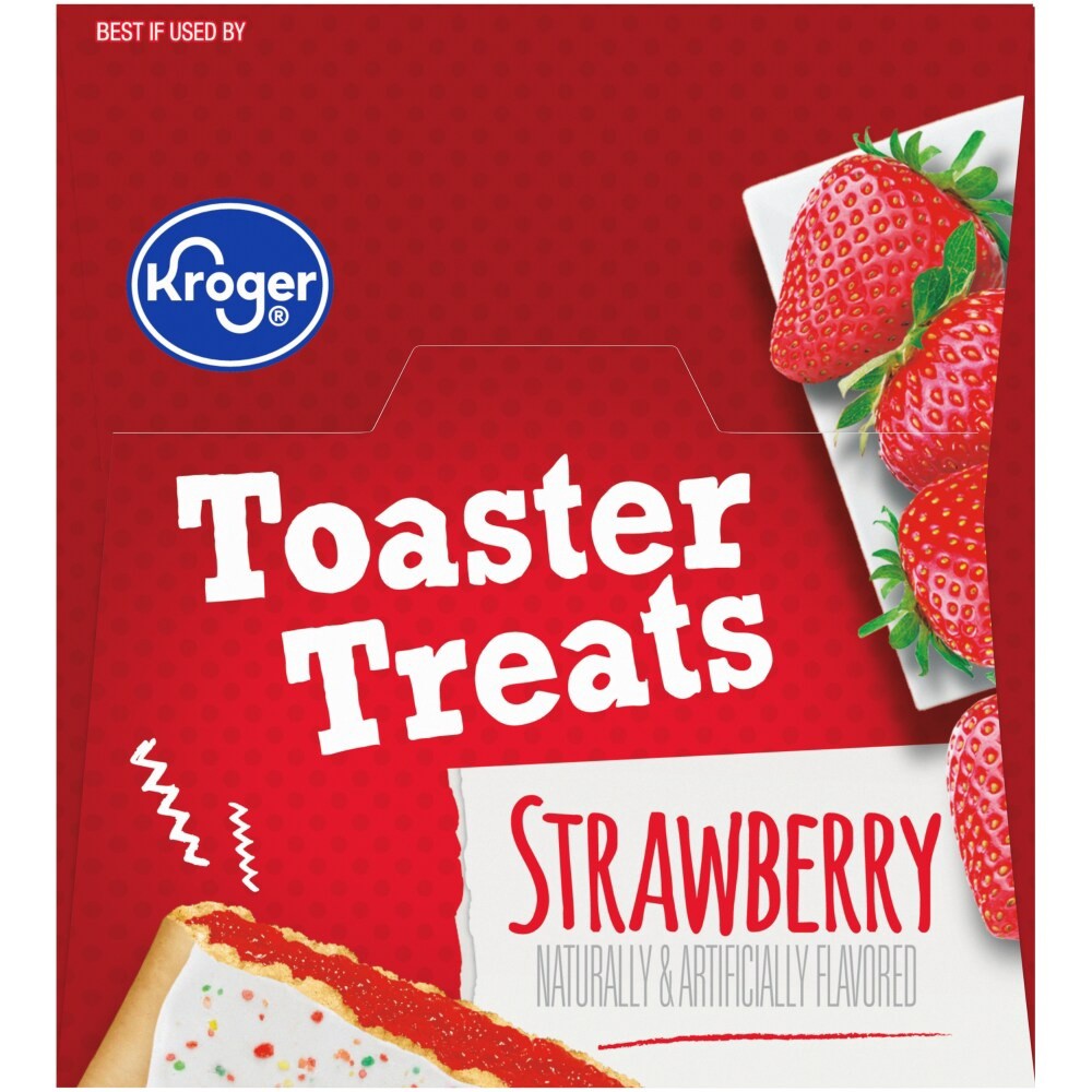 slide 4 of 5, Kroger Frosted Strawberry Toaster Treats, 8 ct; 1.8 oz