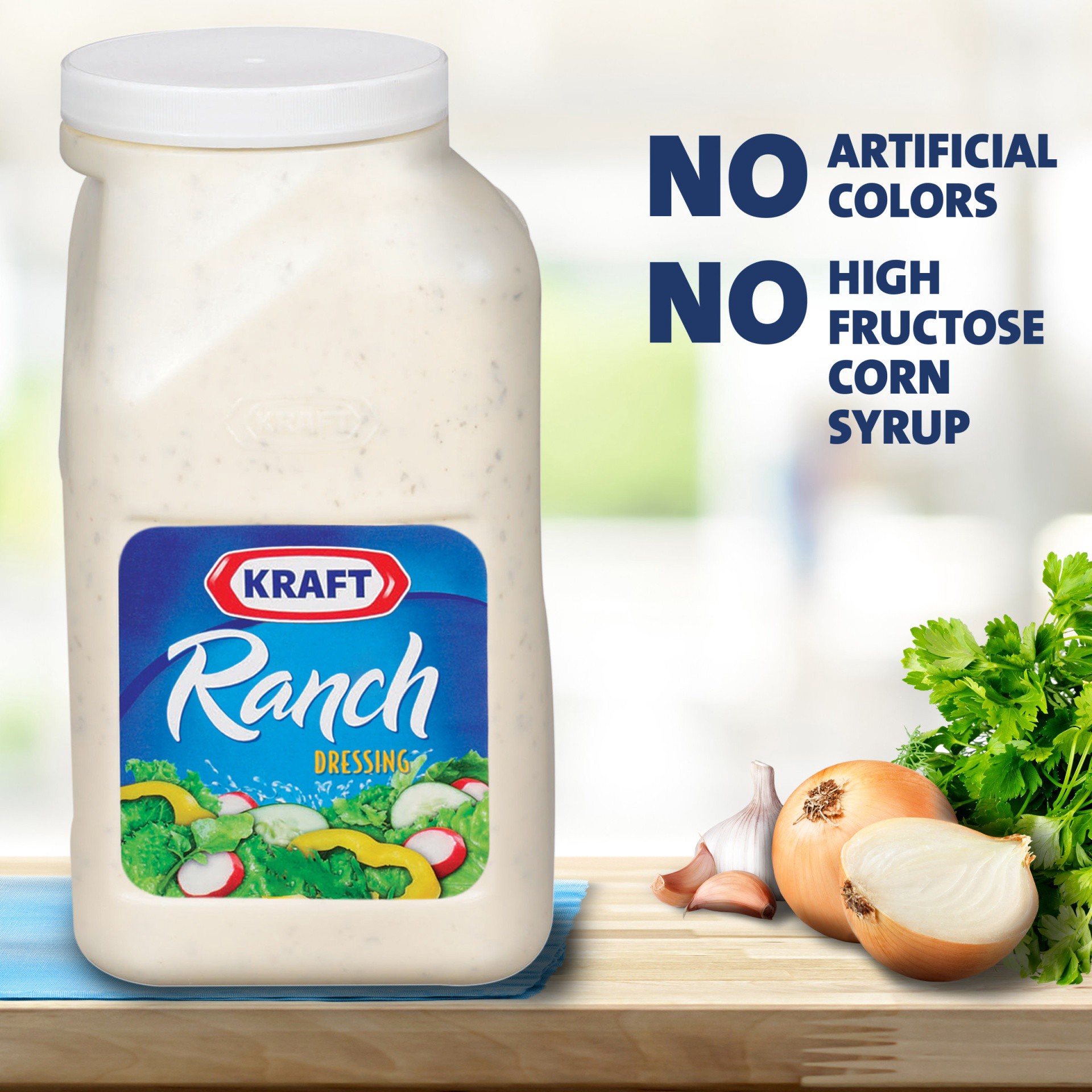 slide 2 of 7, Kraft Ranch Salad Dressing, 1 gal Jug, 1 gal