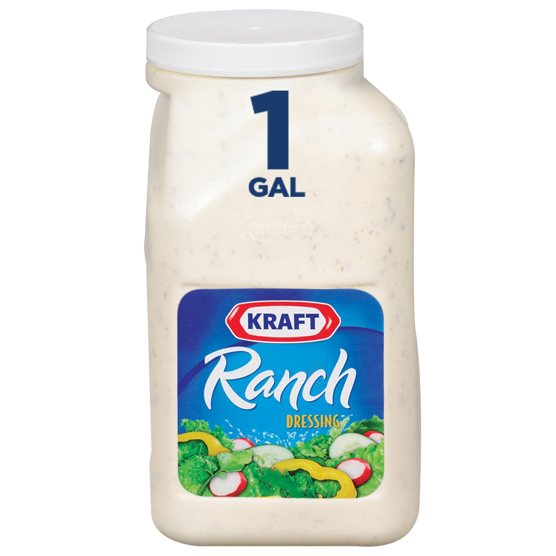 slide 1 of 7, Kraft Ranch Salad Dressing, 1 gal Jug, 1 gal