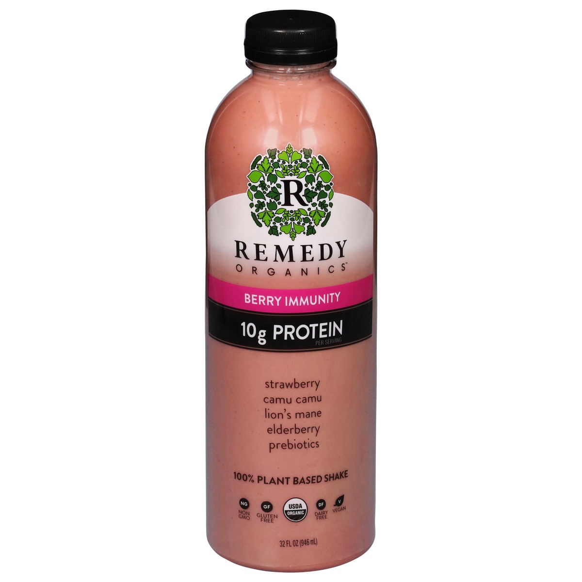 slide 11 of 13, Remedy Organics 100% Plant Based Berry Immunity Shake - 32 fl oz, 1 ct