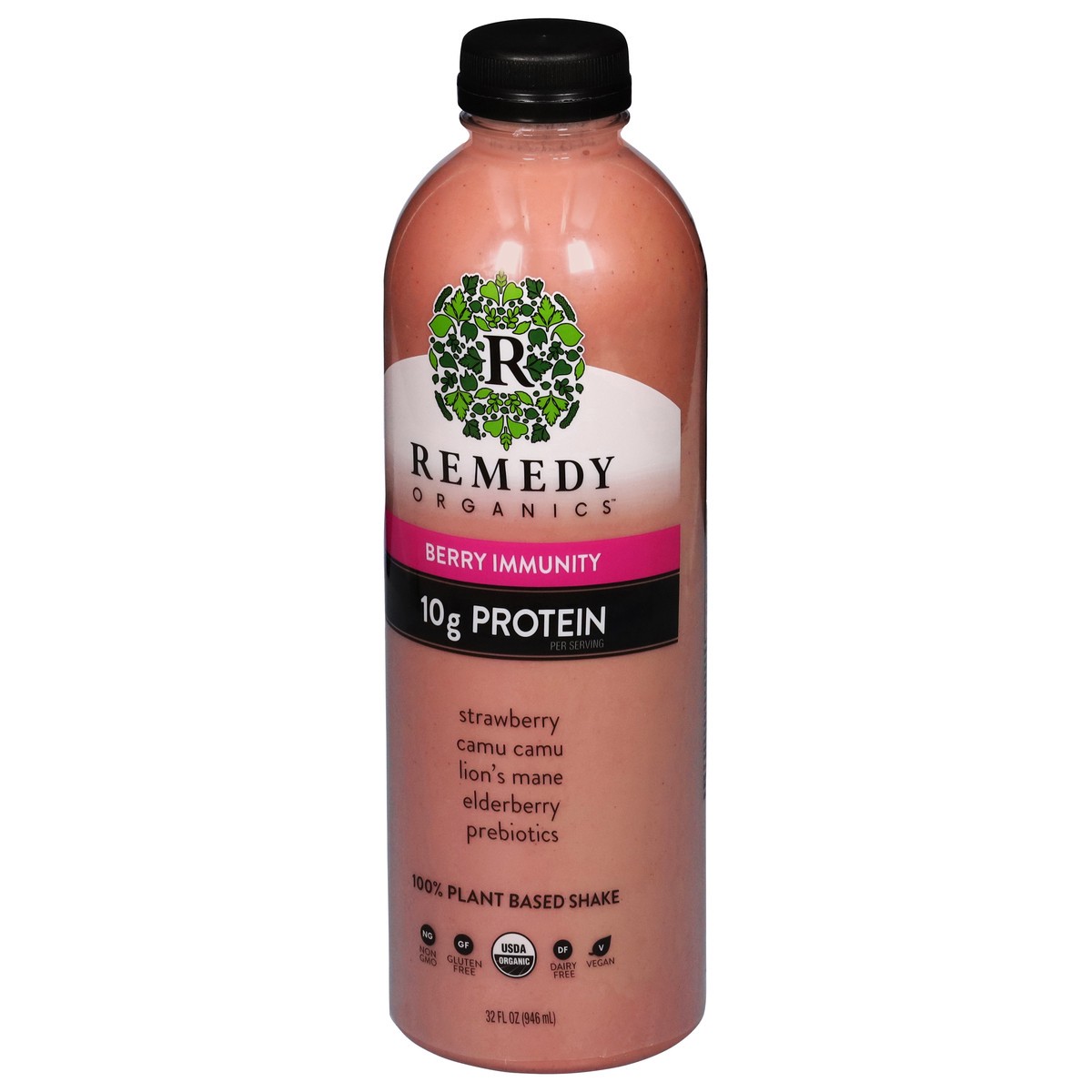 slide 2 of 13, Remedy Organics 100% Plant Based Berry Immunity Shake - 32 fl oz, 1 ct