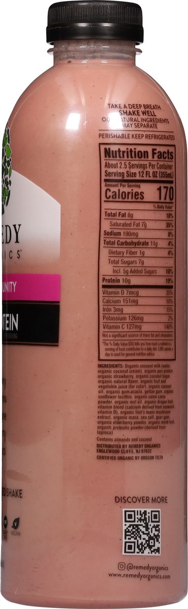 slide 4 of 13, Remedy Organics 100% Plant Based Berry Immunity Shake - 32 fl oz, 1 ct