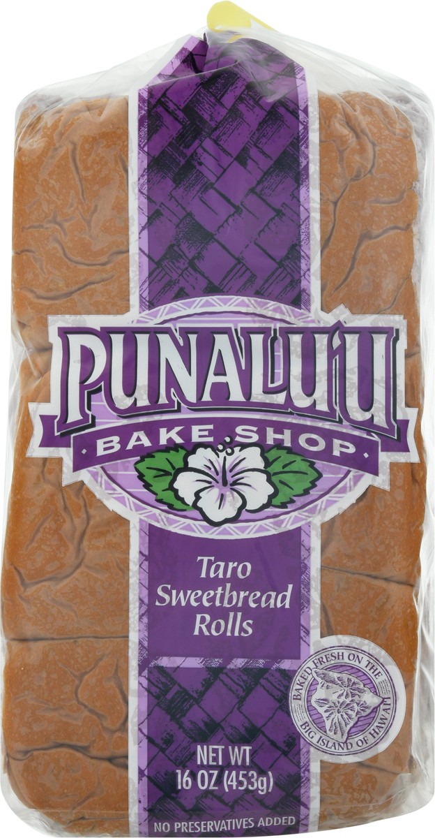 slide 4 of 13, Punaluu Bake Shop Taro Sweetbread Rolls 16 oz, 16 oz