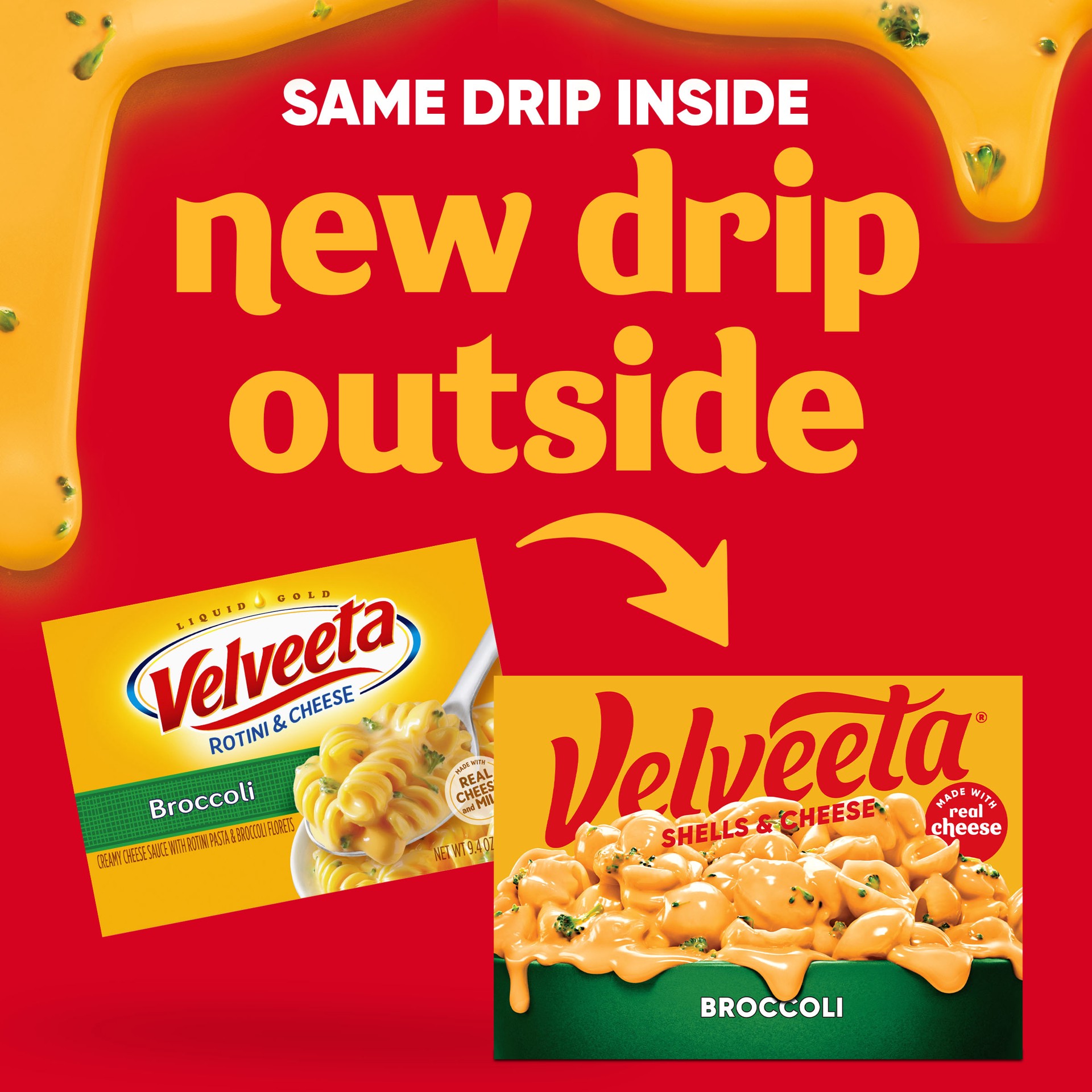 slide 2 of 5, Kraft Velveeta Shells & Cheese Broccoli Mac and Cheese Dinner - 9.4oz, 9.4 oz