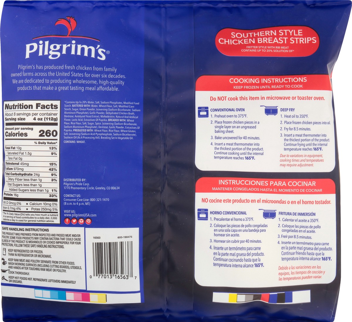 slide 3 of 12, Pilgrim's Chicken Breast Strips 32 oz, 32 oz