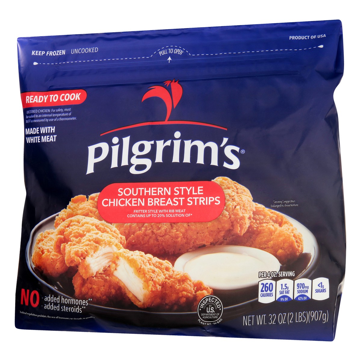 slide 7 of 12, Pilgrim's Chicken Breast Strips 32 oz, 32 oz