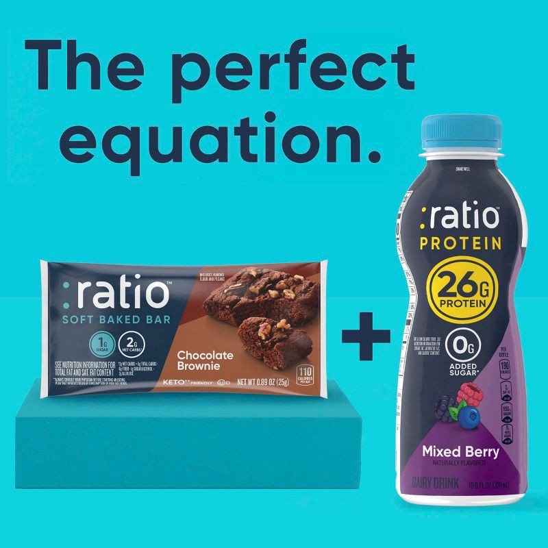 slide 7 of 12, :ratio Protein Yogurt Beverage Mixed Berry - 10.8oz, 10.8 oz