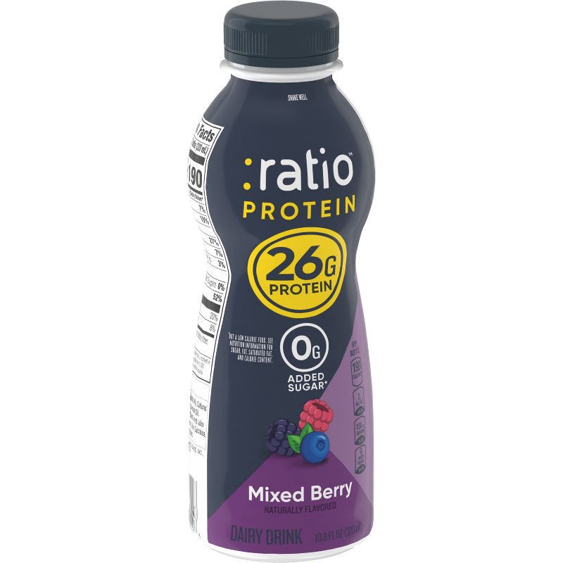 slide 8 of 12, :ratio Protein Yogurt Beverage Mixed Berry - 10.8oz, 10.8 oz