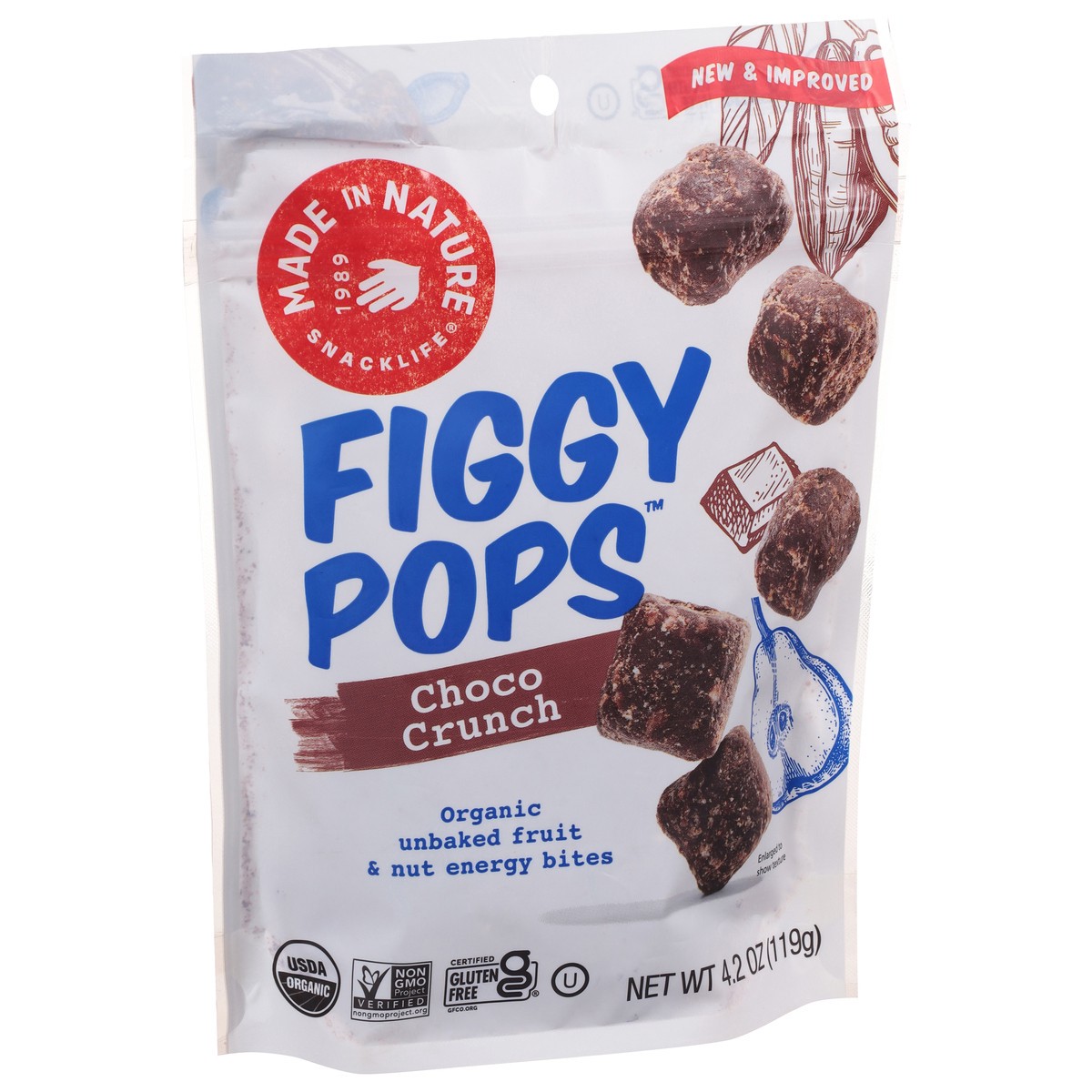 slide 2 of 11, Made in Nature Figgy Pops Choco Crunch Energy Bites 4.2 oz, 4.2 oz