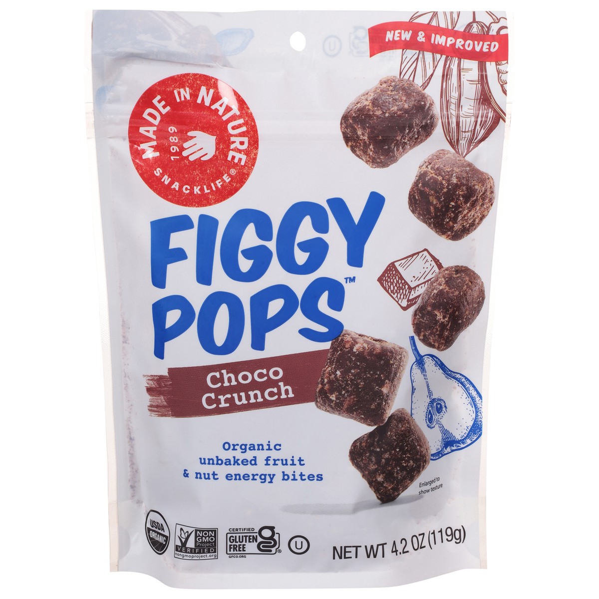 slide 10 of 11, Made in Nature Figgy Pops Choco Crunch Energy Bites 4.2 oz, 4.2 oz
