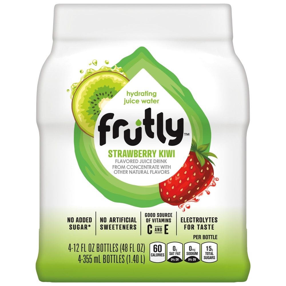 slide 1 of 1, Frutly Hydrating Juice Water Strawberry Kiwi Flavored - 48 oz, 48 oz