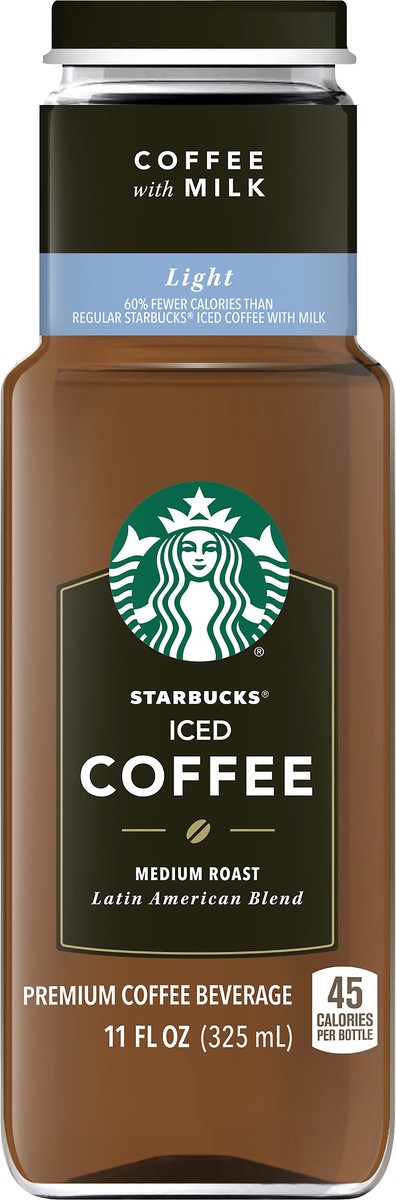 slide 3 of 7, Starbucks Medium Roast Light with Milk Iced Coffee - 11 oz, 11 oz