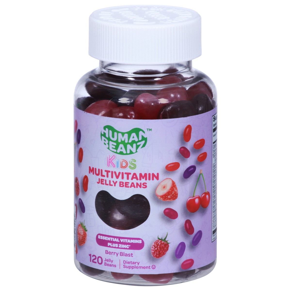 slide 5 of 9, Human Beanz Jelly Beans Kids Berry Blast Multivitamin 120 ea, 120 ct