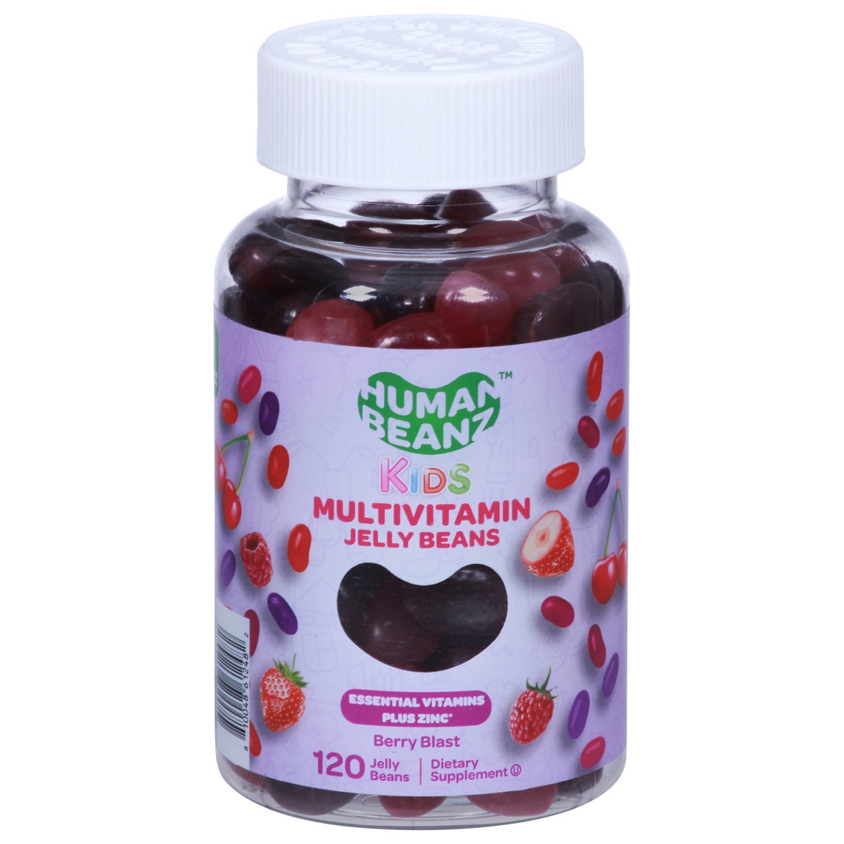 slide 1 of 9, Human Beanz Jelly Beans Kids Berry Blast Multivitamin 120 ea, 120 ct