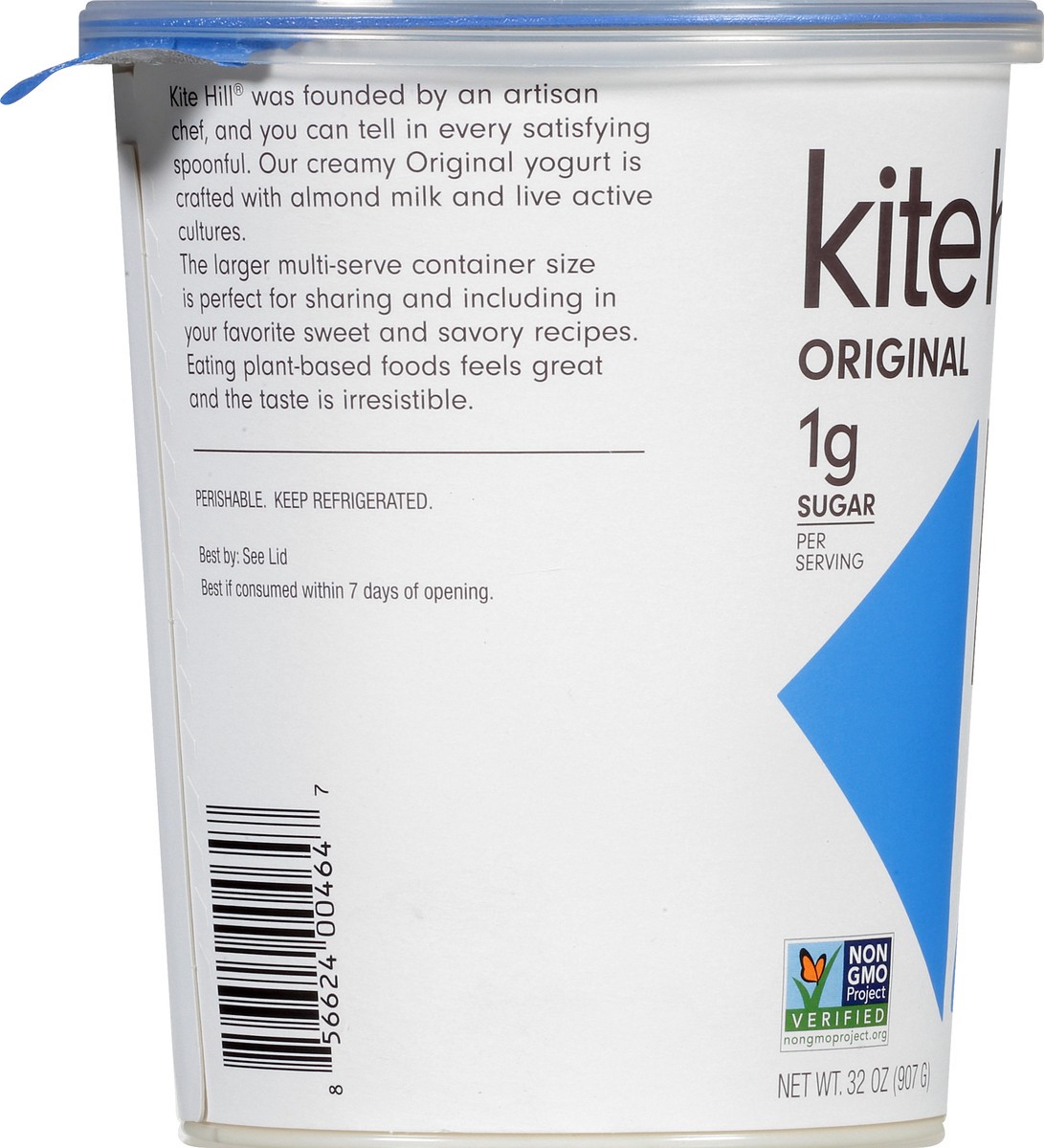 slide 8 of 12, Kite Hill Original Dairy Free Plain Unsweetened Almond Milk Yogurt 32 oz, 32 oz