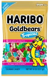 Haribo, Tropical Gold Bears, 8 Oz