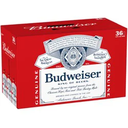 Budweiser American Lager Beer 36 Pack 12 fl oz Cans