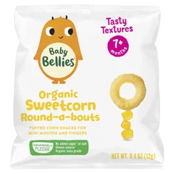 Baby Bellies Organic 7+ Months Sweetcorn Puffed Corn Snacks 0.4 oz