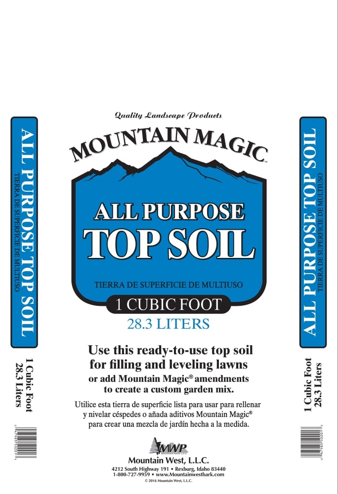 slide 1 of 1, Mountain West Products Mountain Magic Top Soil, 28.3 liter