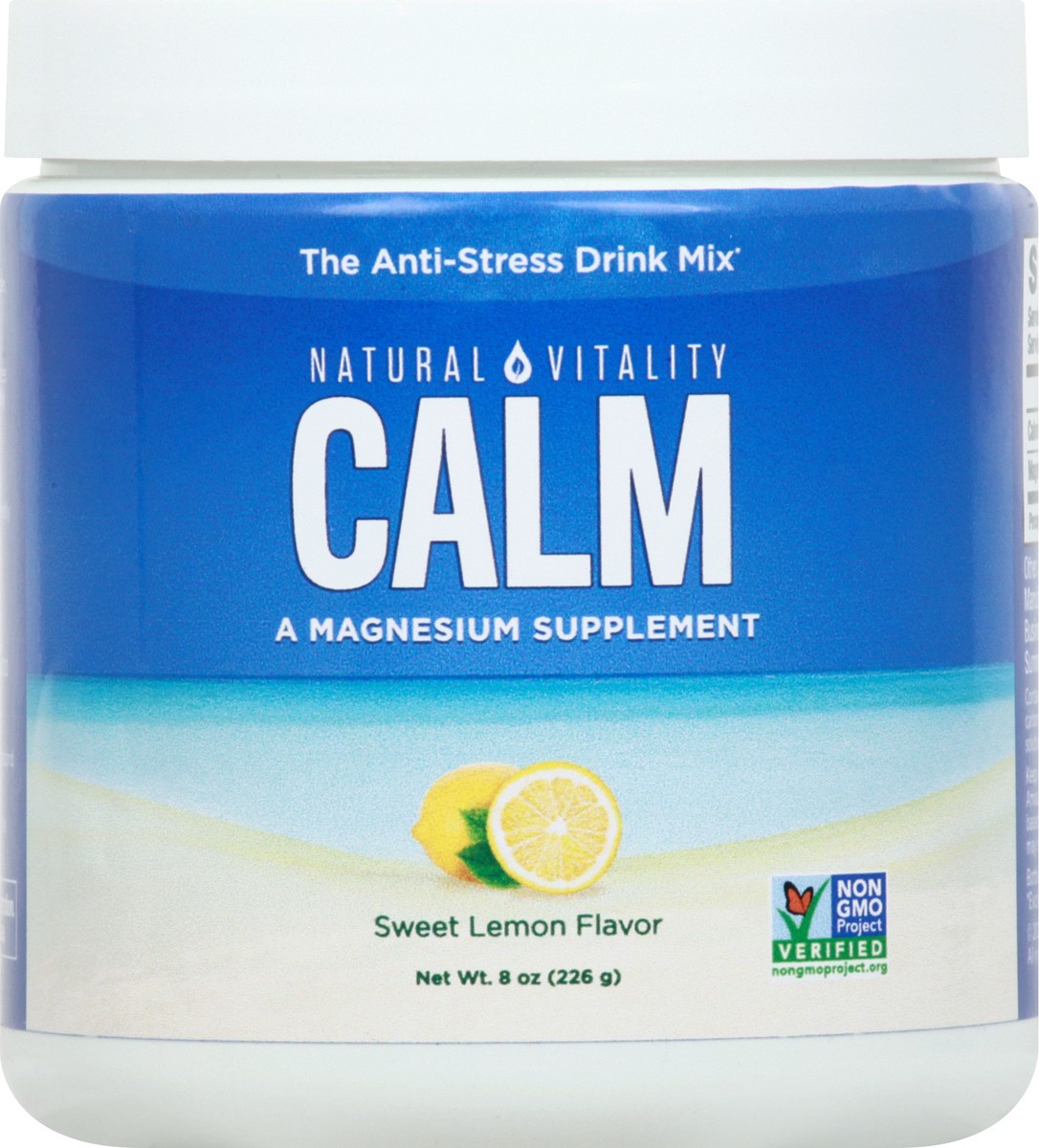 slide 1 of 5, Natural Vitality Sweet Lemon Flavor Anti-Stress Drink Mix 8 oz, 8 oz