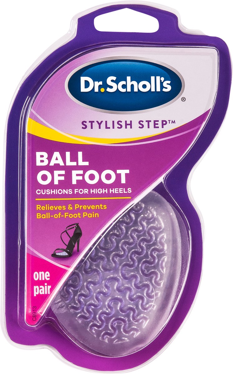 slide 5 of 6, Dr. Scholl's Love Your HEELS & WEDGES Ball of Foot Cushions, All-day Comfort for High Heels, Relieve & Prevent Shoe Discomfort, No Sliding Stopper Pads, 1 pair, 1 ct