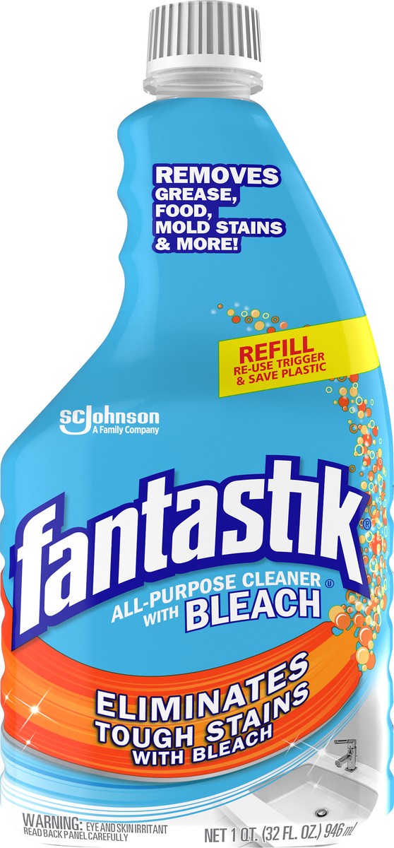 slide 4 of 5, Fantastik Cleaner with Bleach 1 qt, 32 oz