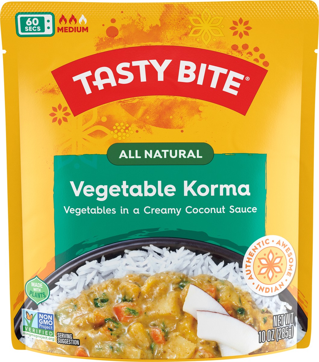 slide 3 of 3, Tasty Bite Indian Medium Vegetable Korma 10 oz, 10 oz