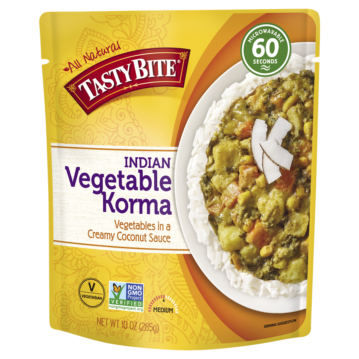 slide 1 of 2, Tasty Bite Vegetable Korma, 10 oz