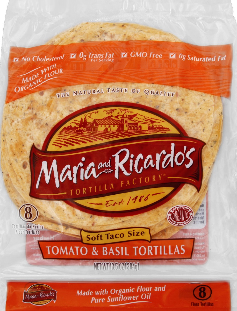 slide 5 of 5, Maria & Ricardo's Tortillas 8 ea, 8 ct