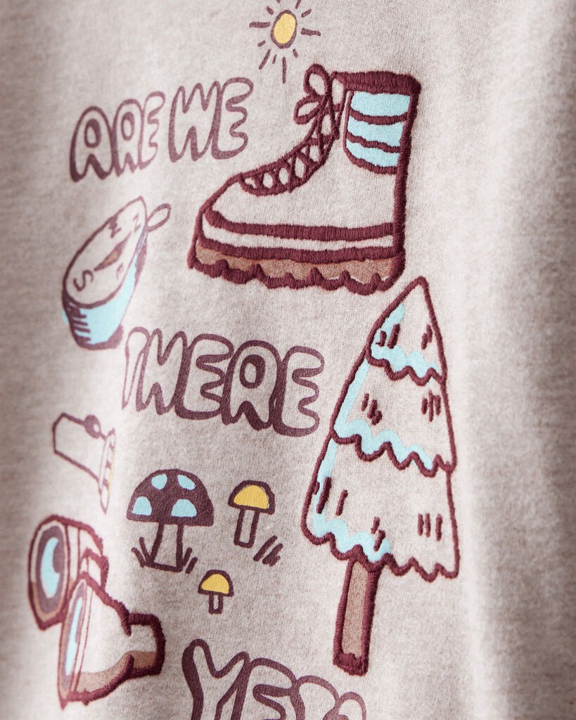 slide 2 of 3, Oshkosh Toddler Boy Camping Hoodie - Tan Beige 2T, 1 ct