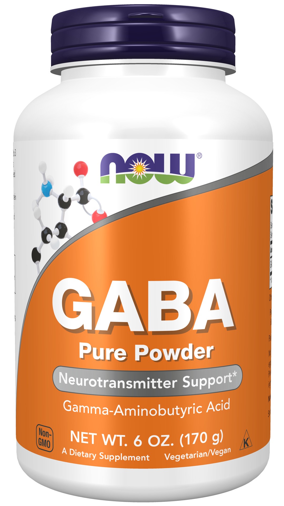 slide 1 of 4, NOW GABA Powder - 6 oz., 6 oz