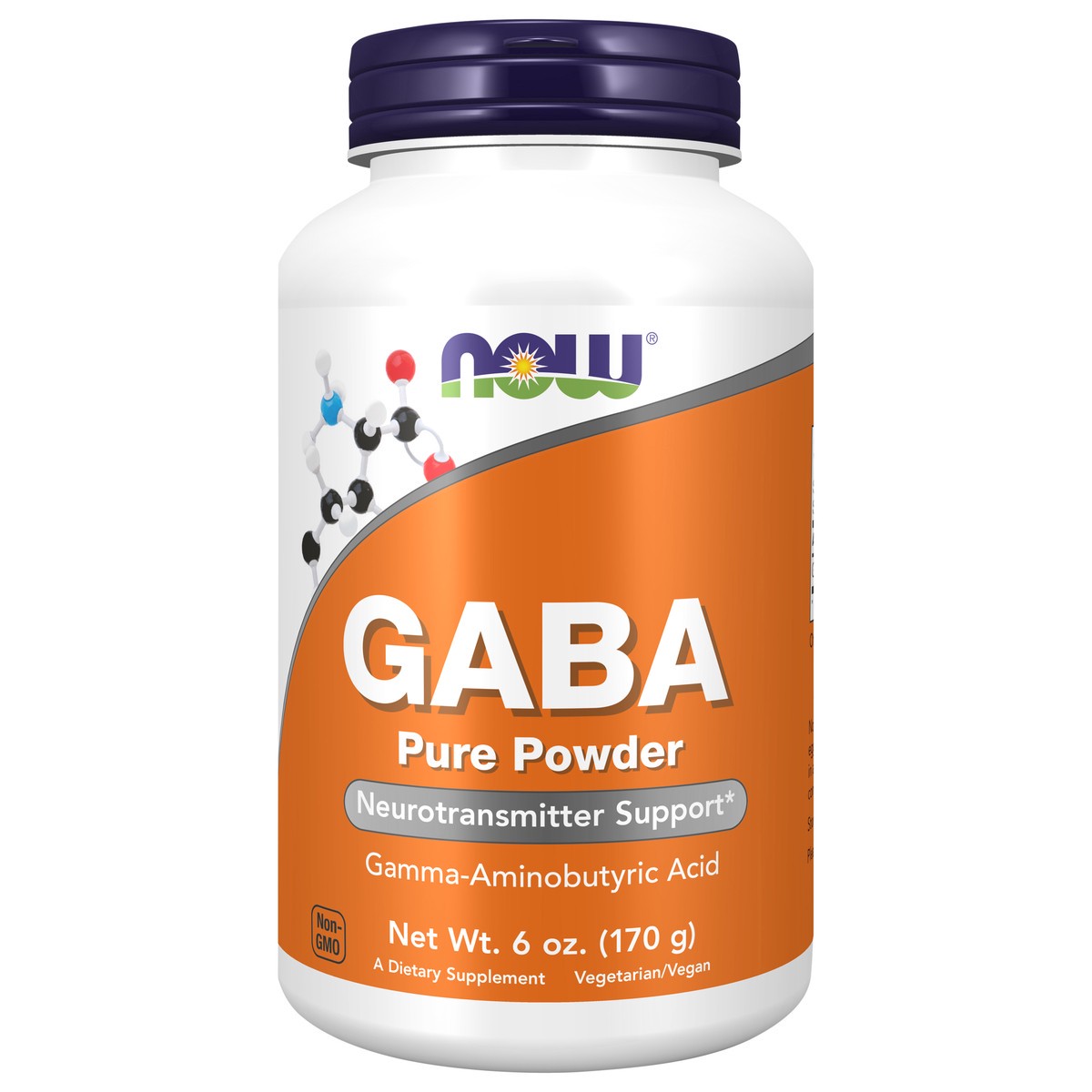 slide 1 of 4, NOW GABA Powder - 6 oz., 6 oz