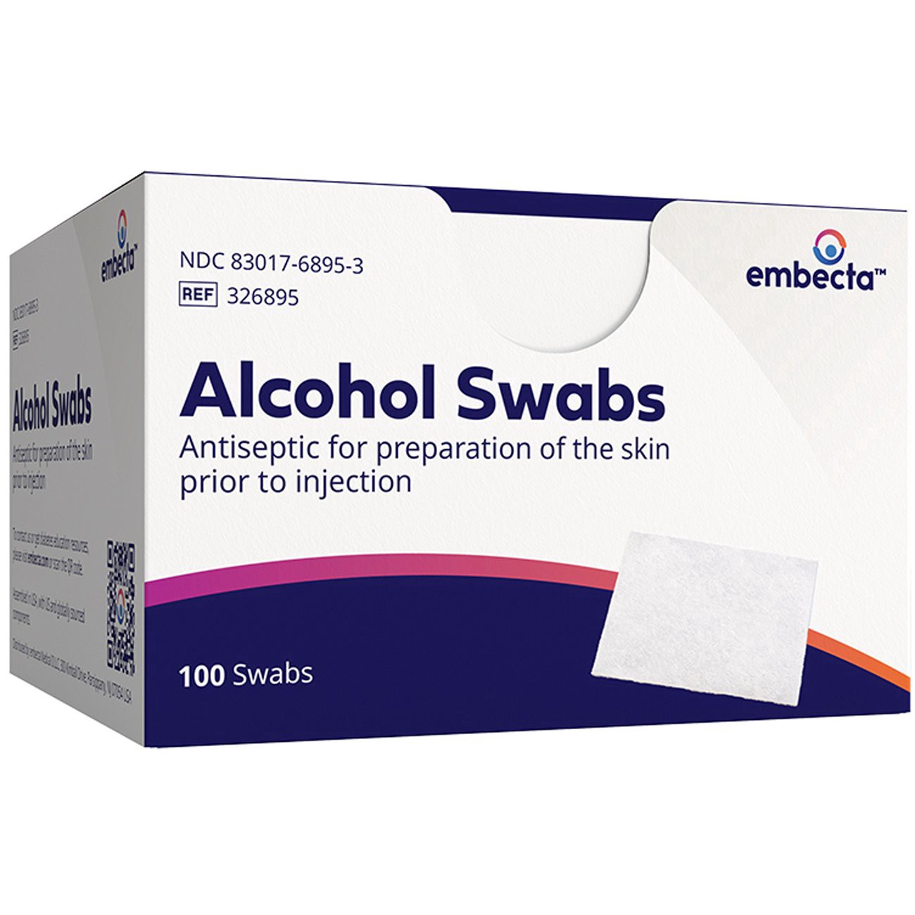 slide 1 of 1, Alcohol Swabs, 100 ct